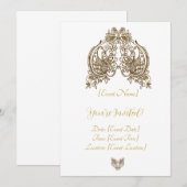 Elegante Henna uitnodigingskaart Kaart (Voorkant / Achterkant)