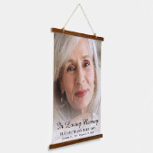 Elegante herdenkingsfoto hangend wandkleed (Gebogen)