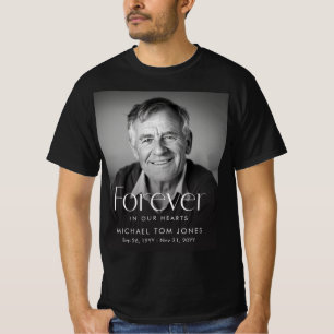 Elegante herdenkingsfoto rouwfoto shirt