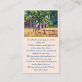 Elegante Herdenkingskaart Visitekaartje (Voorkant)