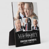 Elegante herdenkingsplaquette met 4 foto's fotoplaat (Zijkant)