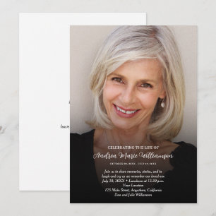 Elegante herdenkingsviering rouwkaart kaart