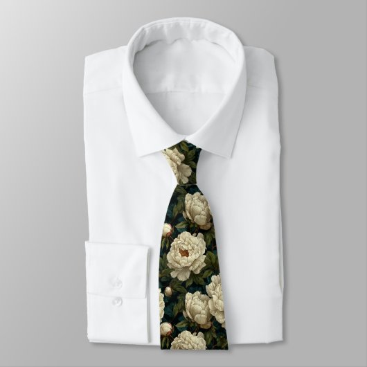 Elegante Heren Cadeaus Pioenrozen Stropdas (Gebonden)