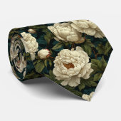Elegante Heren Cadeaus Pioenrozen Stropdas (Opgerold)