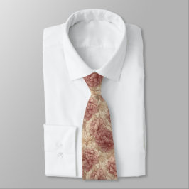 Elegante Heren Cadeaus Pioenrozen Stropdas
