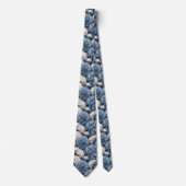 Elegante Herenaccessoires Anjer Bloemig Stropdas (Voorkant)