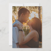 Elegante herfst Aarde Toon Terracotta Bruiloft Kaart (Achterkant)