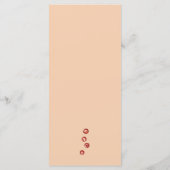 Elegante herfst Aarde Toon Terracotta Bruiloft Menu (Achterkant)