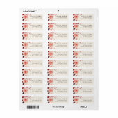 Elegante herfst aquarel retouradres sticker (Full Sheet)