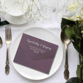 Elegante herfst aubergine salie minimalistische e- all in one uitnodiging