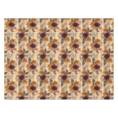 Elegante Herfst Autumn Floral Plaid Tafelkleed (Voorkant (Horizontaal))