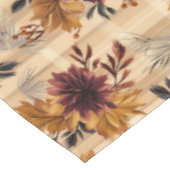 Elegante Herfst Autumn Floral Plaid Tafelkleed (Gekanteld)