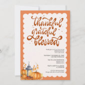 Elegante Herfst Autumn Friendsgiving Housewarming Kaart (Voorkant)