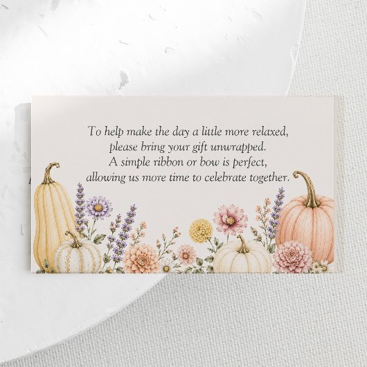 Elegante Herfst Baby Shower Display Shower Kaart