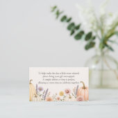 Elegante Herfst Baby Shower Display Shower Kaart (Staand voorkant)