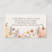 Elegante Herfst Baby Shower Display Shower Kaart (Voorkant)