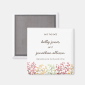 Elegante Herfst Bewaar de datum Trouwmagneet Magneet (Voorkant / Achterkant)