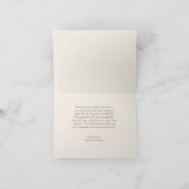 Elegante herfst bladeren herfst bruiloft bedankkaart (Binnen)