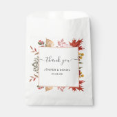 Elegante herfst bladeren herfst bruiloft bedankzakje (Voorkant)