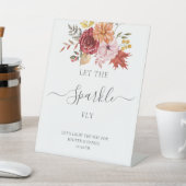 Elegante herfst bladeren herfst bruiloft reclamebord met voetstuk (Insitu)