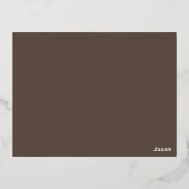 Elegante herfst bladeren Thanksgiving diner goud Folie Uitnodiging Briefkaart (Achterkant)