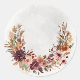 Elegante Herfst Bloemboog Sticker