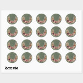 Elegante Herfst Bloemboog Sticker (Vel)