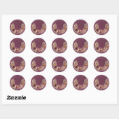 Elegante Herfst Bloemboog Sticker (Vel)