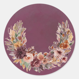 Elegante Herfst Bloemboog Sticker