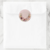 Elegante Herfst Bloemboog Sticker (Tas)