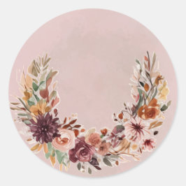 Elegante Herfst Bloemboog Sticker