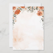 Elegante Herfst Bloemen Herfst In Liefde Baby show Kaart (Achterkant)