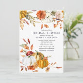 Elegante Herfst Bloemen Herfst Vrijgezellenfeest I Kaart (Staand voorkant)