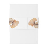 Elegante herfst bloemen minimalistische bruiloft uitnodigingen wikkel (Achterkant Voorbeeld)