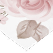 Elegante Herfst Bloemen Pompoen Neutrals Waterverf Tafelkleed (Gekanteld)