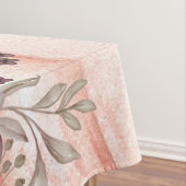 Elegante Herfst Bloemen Pompoen Neutrals Waterverf Tafelkleed (Voorbeeld)