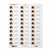 Elegante Herfst Bloemen Retouradres Etiket (Full Sheet)