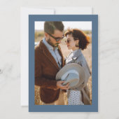 Elegante herfst bloemenboog bruiloft 1 foto kaart (Achterkant)