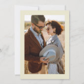 Elegante herfst bloemenbruiloft 1 foto kaart (Achterkant)