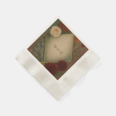 Elegante herfst bloemenbruiloft servet (Hoek)