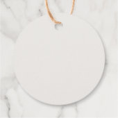 Elegante Herfst bloemenkrans Bedankjes Labels (Achterkant)