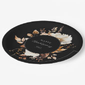 Elegante Herfst bloemenkrans Papieren Bordje (Gekanteld)