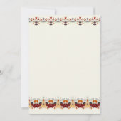 Elegante herfst bloemenlijn opslaan de datum Kaart (Achterkant)