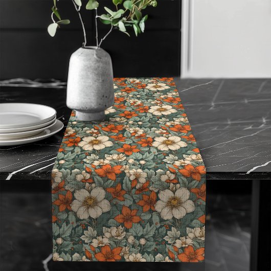 Elegante herfst bloementafel runner seizoensgebond lange tafelloper