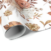 Elegante herfst bloemenverpakkings papier (Rol Hoek)