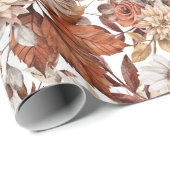 Elegante herfst bloemig inpakpapier (Rol Hoek)