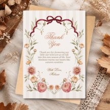 Elegante herfst bloemige baby shower