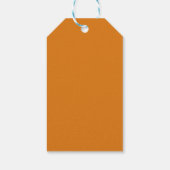 Elegante herfst bloemige bruiloft cadeaulabel (Achterkant)