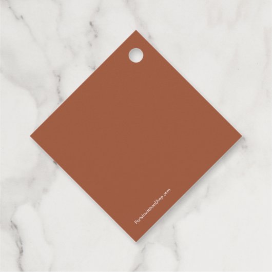 Elegante herfst bloemige bruiloftsdankjewel bedankjes labels (Achterkant)