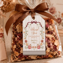 Elegante Herfst Bloemige Dank Je Wel Baby Shower 